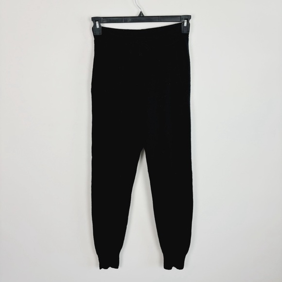 Weekend Stories Journee Recycled Cashmere Jogger in Black Size XXS - Picture 2 of 11